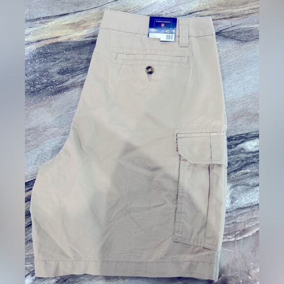 Saddlebred Men’s Khaki Cargo Shorts- Size 42/9 - Picture 1 of 6